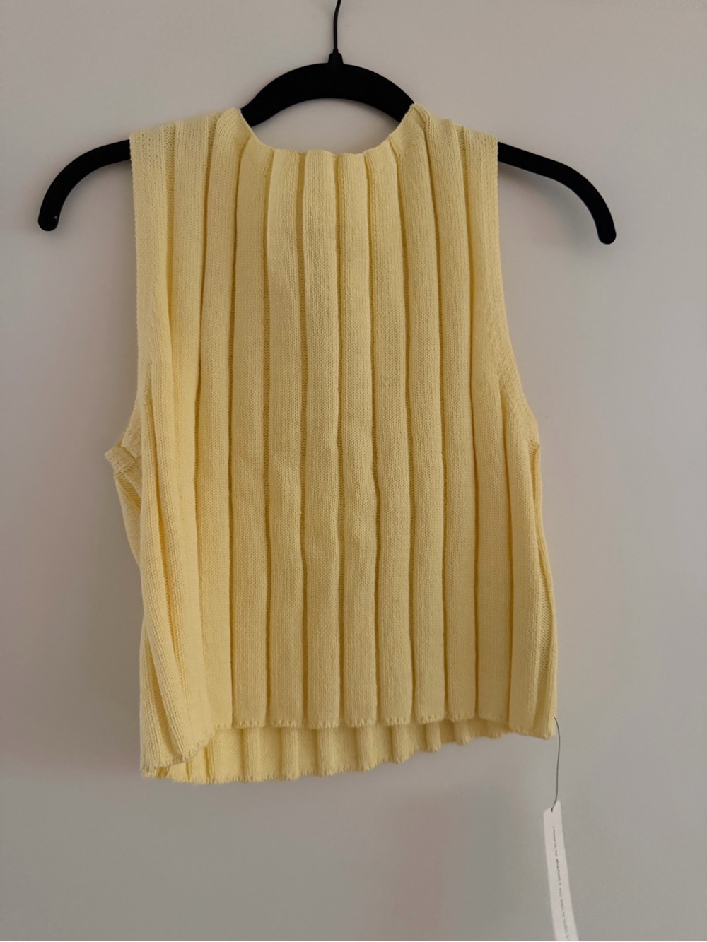 Reformation Callie Sweater Tank in Pineapple - Picture 3 of 5